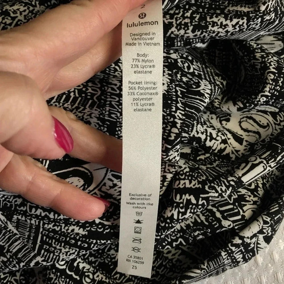 LULULEMON WUNDER TRAIN TIGHT HR 25” Size 2 - Picture 7 of 12